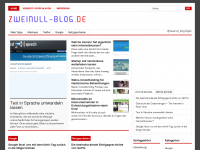 Screenshot des Blogs zweinull-blog.de | Web 2.0 Magazin