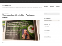 Screenshot des Blogs Antiteilchen
