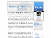 Screenshot des Blogs Weltraumreisen News