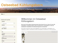 Screenshot des Blogs Ostseebad Kühlungsborn aktuell