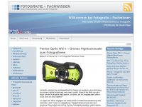 Screenshot des Blogs Fotografie Fachwissen