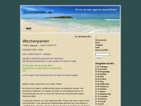 Screenshot des Blogs Spruchperlen.de