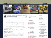 Screenshot des Blogs Auktion-und-Recht.de