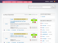 Screenshot des Blogs Gutschein Clip