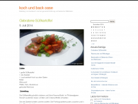 Screenshot des Blogs koch und back oase