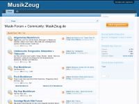 Screenshot des Blogs MusikZeug.de – Der Musik-Blog