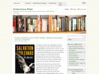 Screenshot des Blogs Internationale Krimis