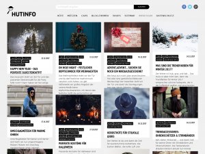 Screenshot des Blogs Hutinfo.de – Der Blog rund um Hüte Mützen und Caps
