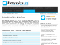Screenshot des Blogs Deine-Mutter.de – Deine Mutter Sprüche, Deine Mutter Witze