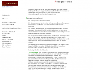Screenshot des Blogs picspack Fotografie Blog
