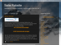 Screenshot des Blogs Satte Rabatte