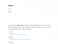Screenshot des Blogs sBani Web Development