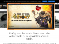 Screenshot des Blogs FrAGgi – Aus dem Leben eines Gamers und Clan-Leaders