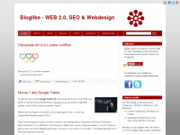 Screenshot des Blogs WEB 2.0, SEO & Webdesign
