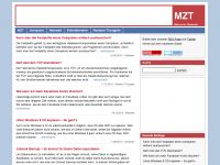 Screenshot des Blogs Mehr zum Thema