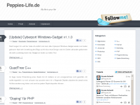 Screenshot des Blogs Peppies-life
