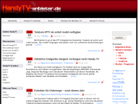 Screenshot des Blogs Handy-TV News-Blog
