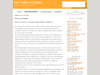 Screenshot des Blogs Herr Nil$en schreibt