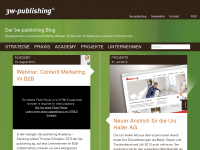 Screenshot des Blogs Wissen kompakt – der 3w-publishing Blog