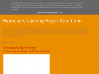 Screenshot des Blogs Hypnose-Coaching Roger Kaufmann