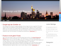Screenshot des Blogs Webdesign und SEO Blog