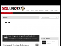 Screenshot des Blogs Musiktipps24.com – Musik im Web