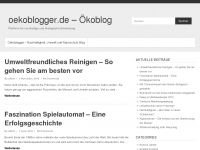 Screenshot des Blogs oekoblogger.de – Ökoblog