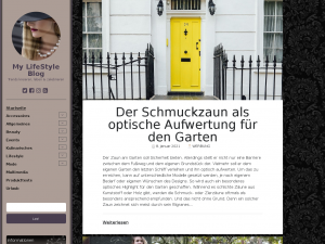 Screenshot des Blogs My LifeStyle Blog
