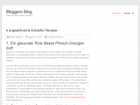 Screenshot des Blogs Bloggers-Blog.de
