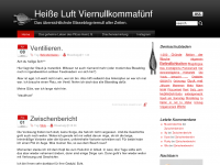 Screenshot des Blogs Heiße Luft Reloaded