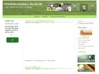 Screenshot des Blogs Frauenfussball Blog
