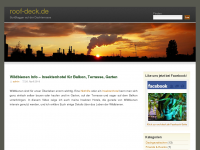 Screenshot des Blogs SunBlogger auf der Dachterrasse