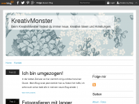 Screenshot des Blogs Kreativmonster