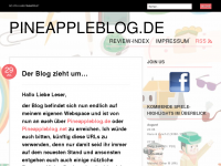 Screenshot des Blogs Do you like pineapple?