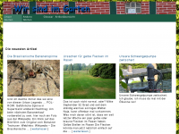 Screenshot des Blogs Wir sind im Garten