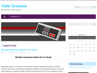 Screenshot des Blogs VieleGruesse