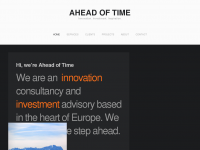 Screenshot des Blogs Ahead of Time
