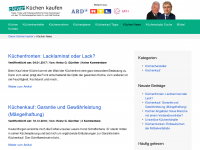 Screenshot des Blogs Küchen News