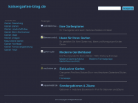 Screenshot des Blogs Kaisergarten Blog