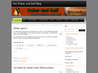 Screenshot des Blogs Der Poker und Golf Blog
