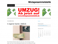 Screenshot des Blogs Mixtapesammelstelle