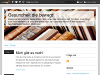 Screenshot des Blogs Gesundheit die bewegt!