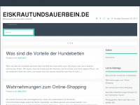 Screenshot des Blogs Eiskraut & Sauerbein
