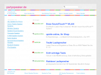 Screenshot des Blogs Partyspeaker