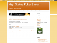 Screenshot des Blogs High Stakes Poker Stream