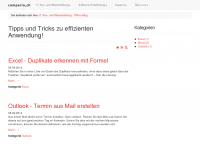 Screenshot des Blogs Office Blog