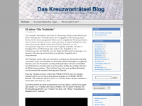 Screenshot des Blogs Das Kreuzworträtsel Blog