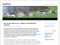 Screenshot des Blogs KoopTech