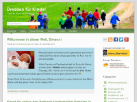 Screenshot des Blogs Dresden für Kinder