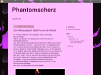 Screenshot des Blogs Phantomscherz… Soll das etwa witzig sein?